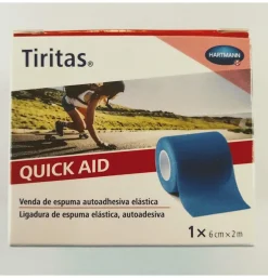 Tiritas Quick Aid - Aposito Adhesivo (Color Azul 6 Cm X 2 M 1 U)