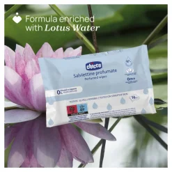 Toallitas Húmedas Perfumadas Cara, Manos y Pañal 16 pcs . - Chicco