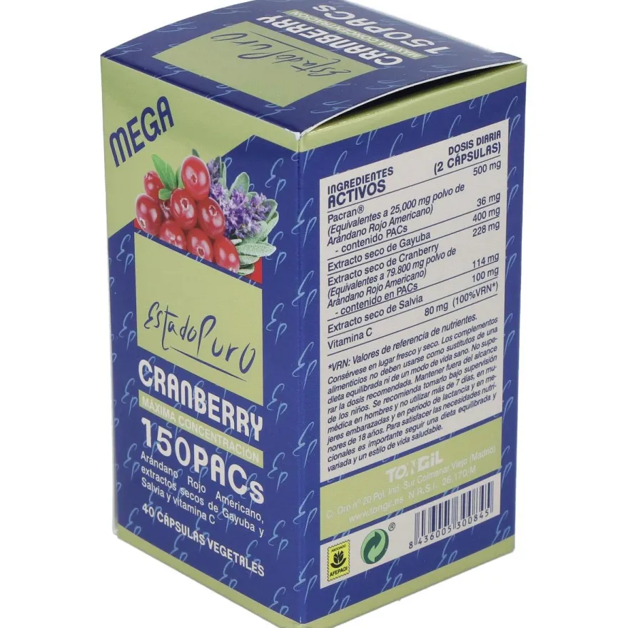 Tongil Estado Puro Cranberry Mega 150Pacs 40Caps