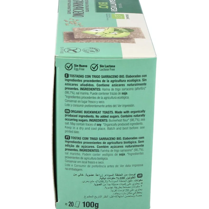 Tostadas De Trigo Sarraceno 100Gr. Bio