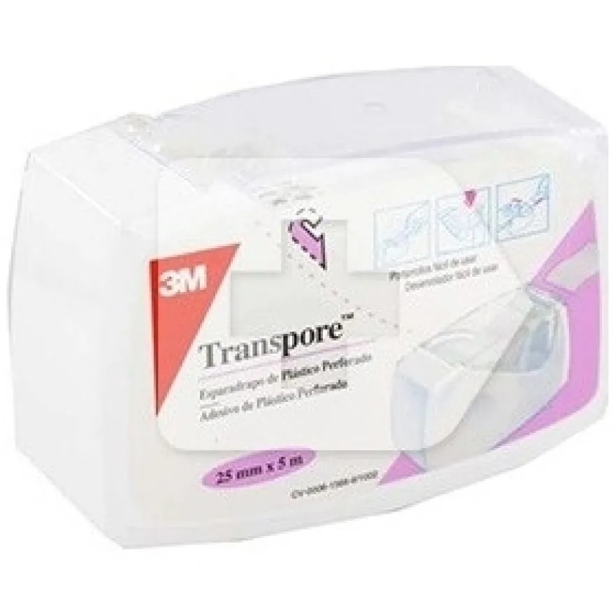 Transpore Esparadrapo de Plástico Microperforado 5mx2_5cm - Esparadrapo