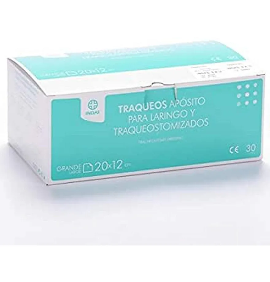 Traqueo,S Aposito Laringo Traqueotomizado (20 X12 Cm 30 U)