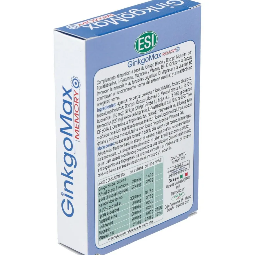Trepatdiet Ginkgomax Memory 30 Tabletas - Esi - Trepat Diet