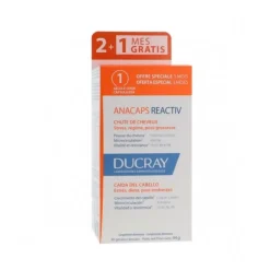 Trio Anacaps Reactiv Complemento Alimenticio, 60 Caps + 30 Caps de Regalo! - Ducray