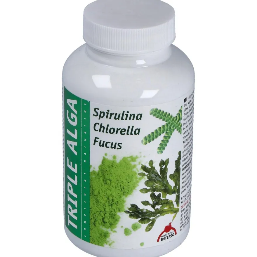 Triple Alga Chlorella Espirulina Fucus 120 Cap Intersa