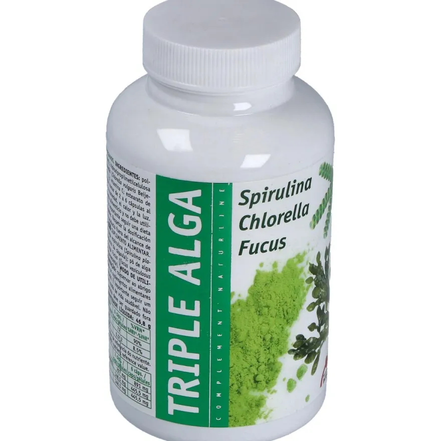 Triple Alga Chlorella Espirulina Fucus 120 Cap Intersa