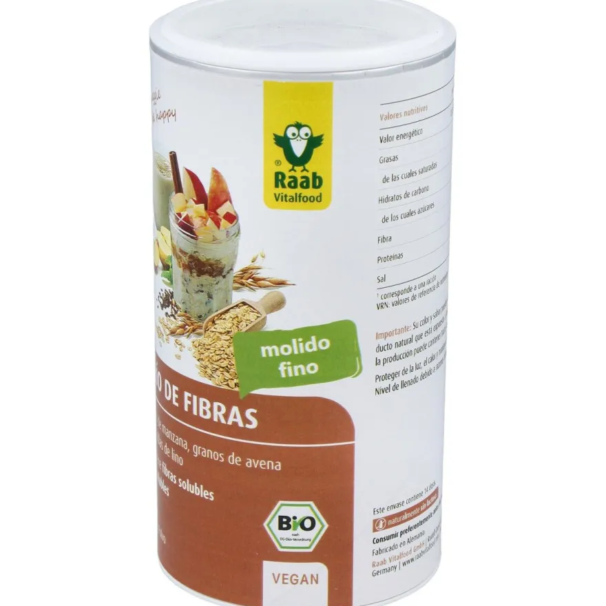 Trío Fibras Manzana Avena Lino Bio Vegano 210g - Raab Vitalfood