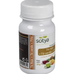 Té Rojo + Té Verde + Piña 500mg 60cáps - Sotya