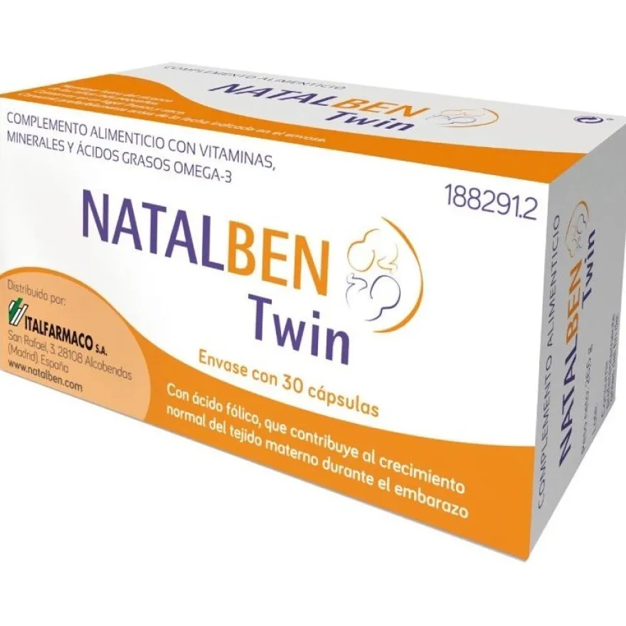 Twin Embarazo Gemelar 30 Cápsulas - Natalben