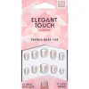 Uñas Postizas French Bare 144 24uds - Elegant Touch