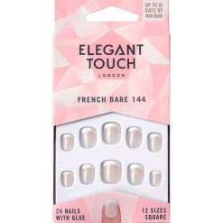 Uñas Postizas French Bare 144 24uds - Elegant Touch