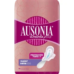 Ultrafina Plus Compresas Super Alas 14uds - Ausonia