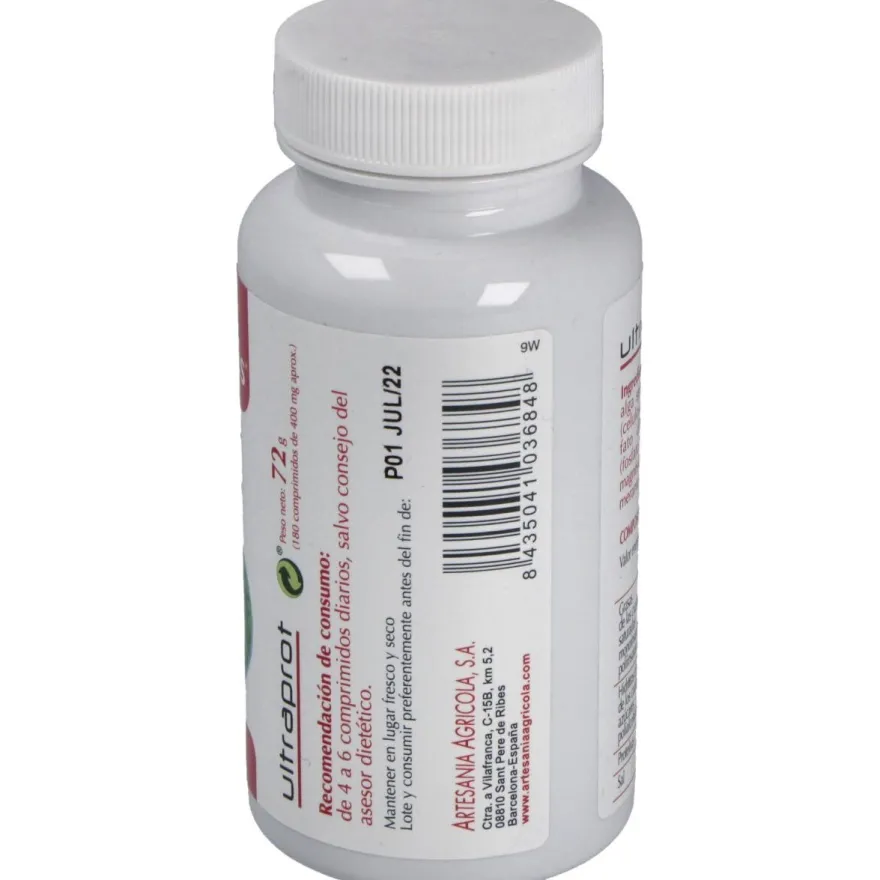 Ultraprot Spirulina 180 Comp - Artesania Agricola