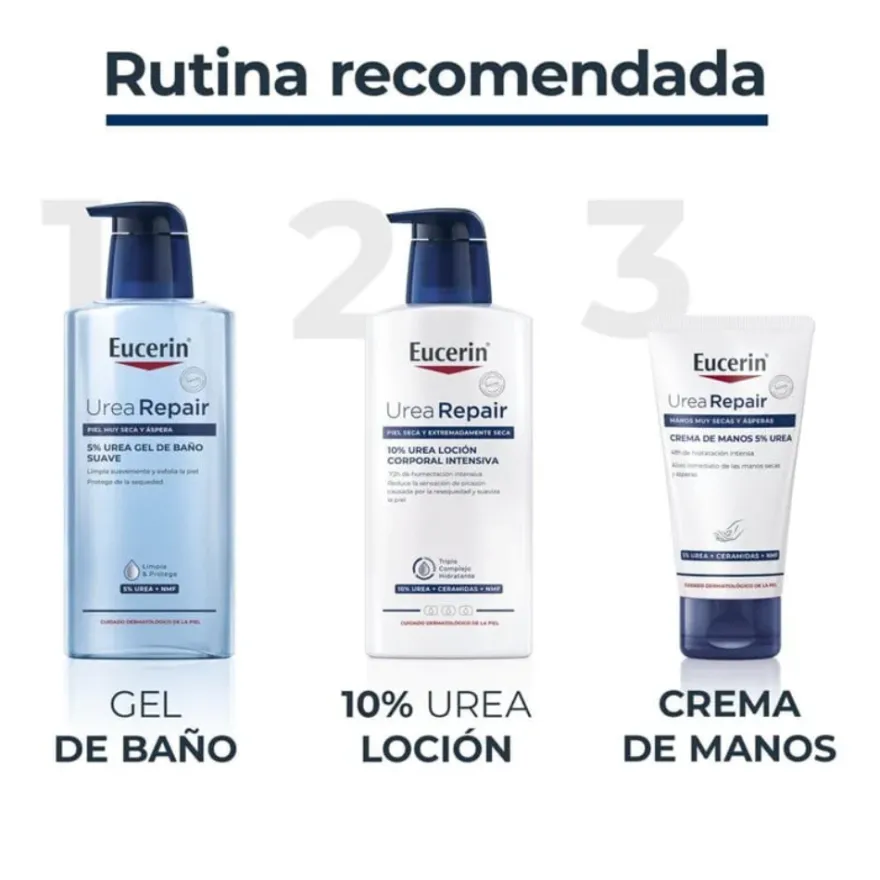 UreaRepair Gel de Baño Suave 5% Urea, 400 ml. - Eucerin