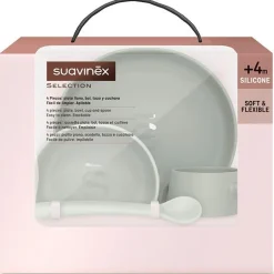 Vajilla Silicona Soft y Flexible Mint 4uds - Suavinex