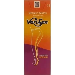 Varisan Media Larga Silicona Negro Compresión Normal Talla 4, 1 Ud - Media