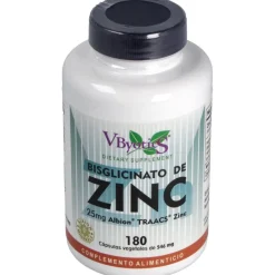 Vbyotics Bisglicinato De Zinc 25Mg 180Comp