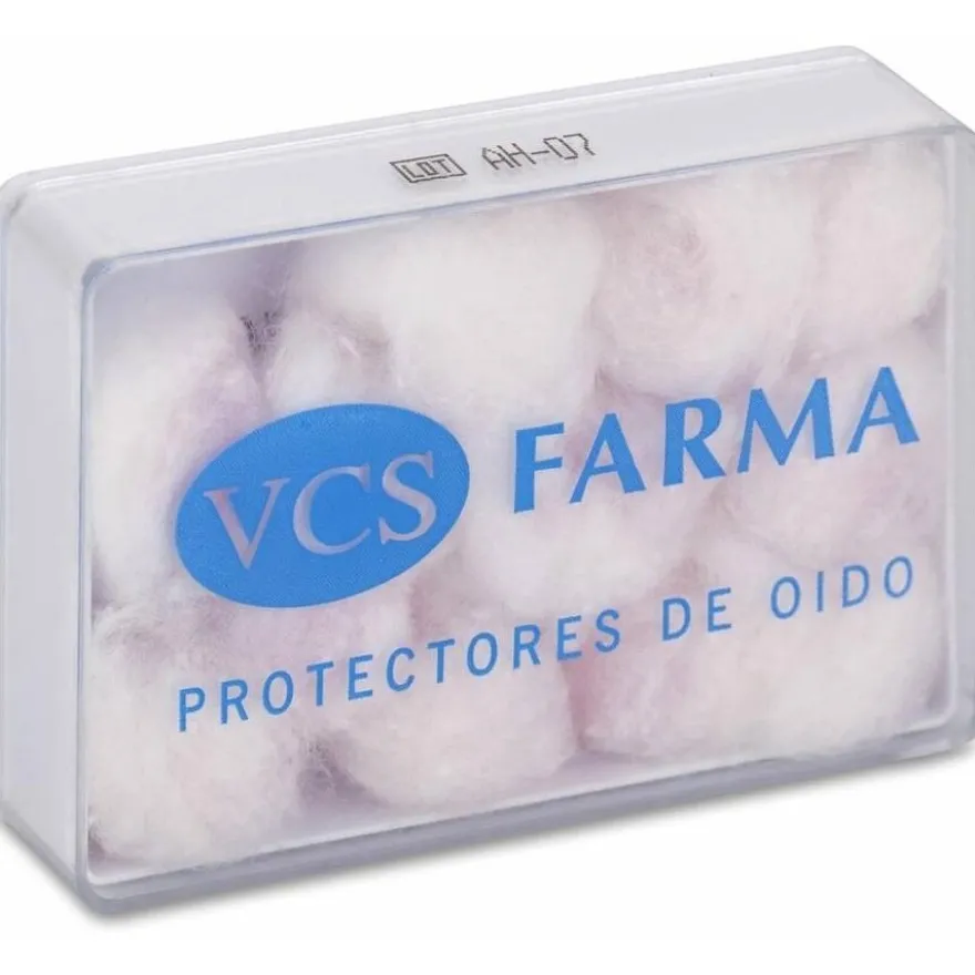 Vcs Pharma Tapones Oído Cera Y Algodón, 12 Uds