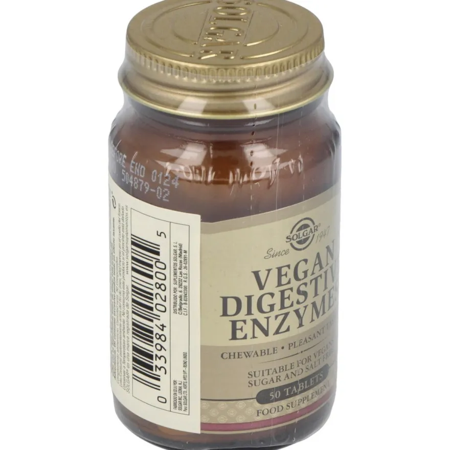 Vegetarlan Enzimas Digestivas 50 Comprimidos - Solgar