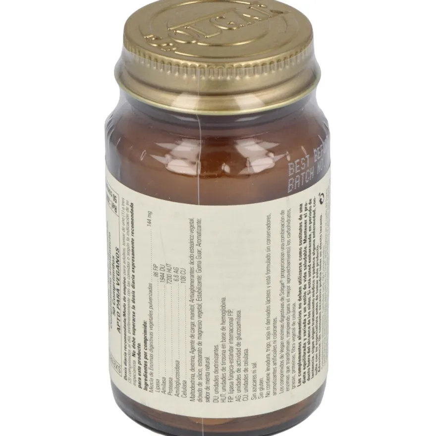 Vegetarlan Enzimas Digestivas 50 Comprimidos - Solgar