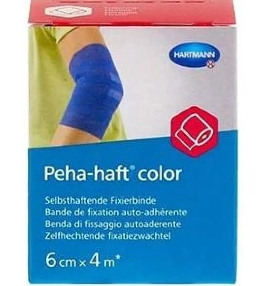 Venda Autoadh Articulaciones - Peha-Haft (1 Unidad 4 M X 6 Cm Color Azul)