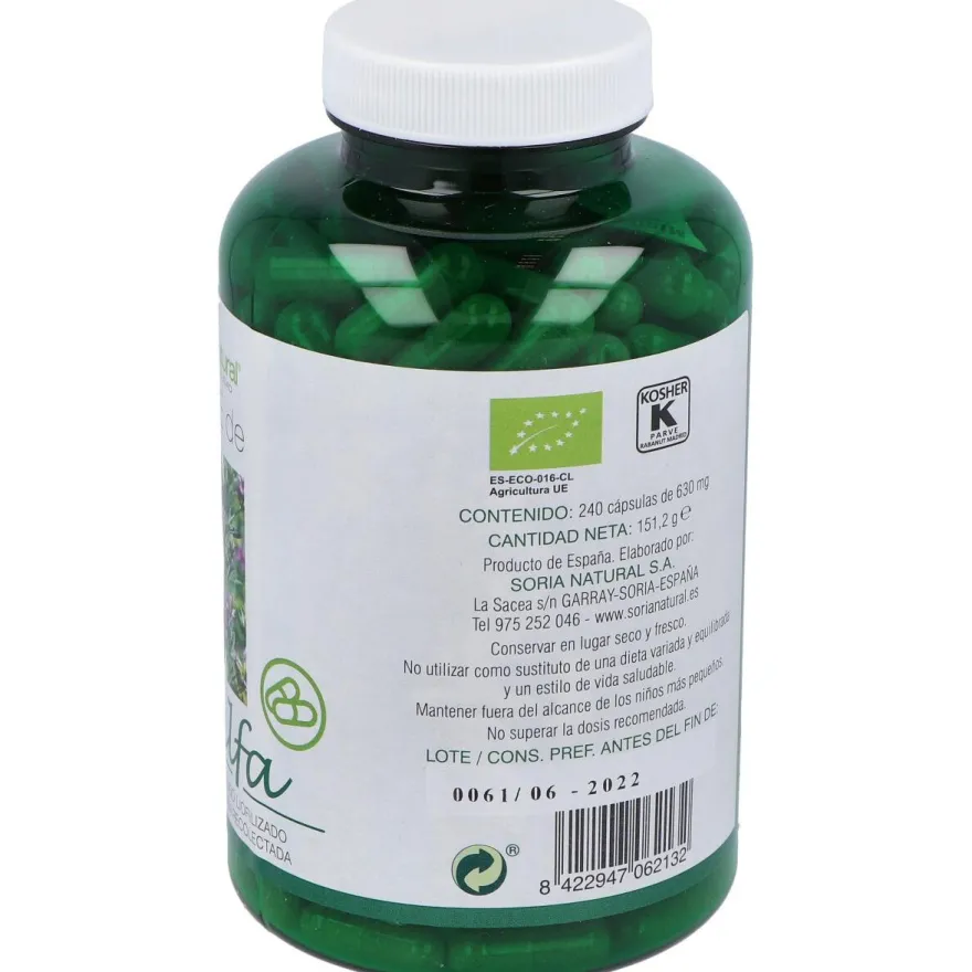 Verde de Alfalfa Bio 240caps - Soria Natural