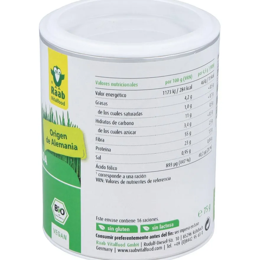 Verde de Cebada Polvo 75gr. Bio - Raab Vitalfood
