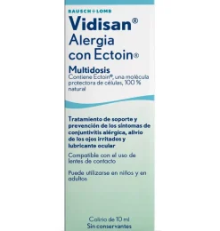 Vidisan Alergia con Ectoin Colirio Multidosis, 10 ml - Bausch & Lomb
