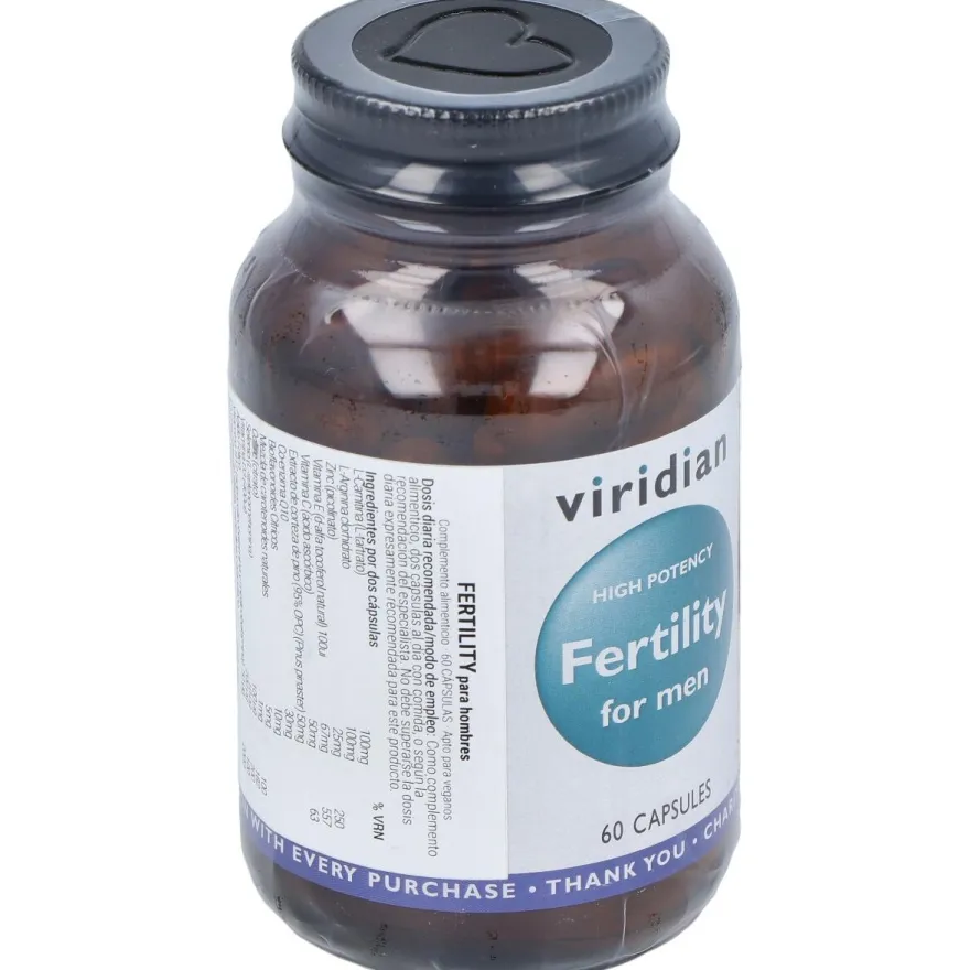 Viridian Alta Potencia Fertilidad Para Hombres 60Cáps