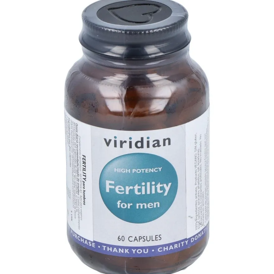 Viridian Alta Potencia Fertilidad Para Hombres 60Cáps