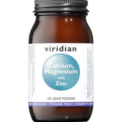 Viridian Calcio Magnesio Zinc Con Vitamina C Polvo 100G