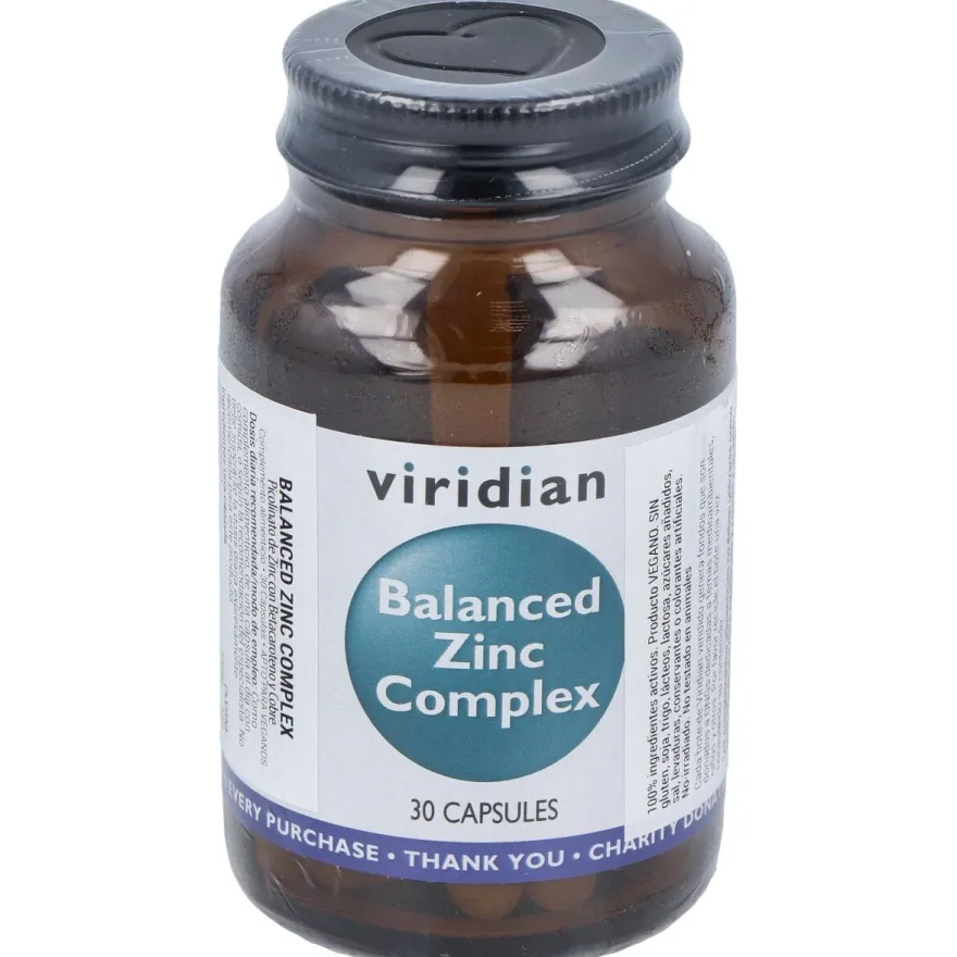 Viridian Complejo De Zinc Equilibrado 30Cáps