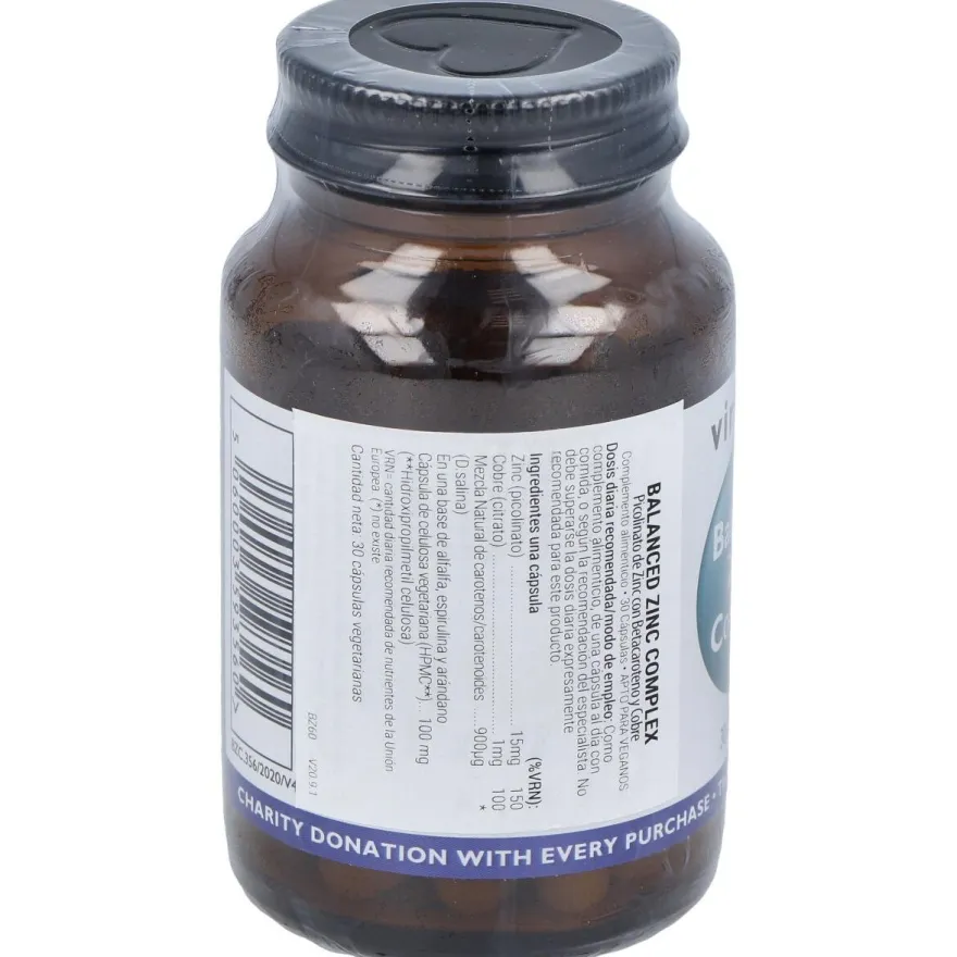 Viridian Complejo De Zinc Equilibrado 30Cáps