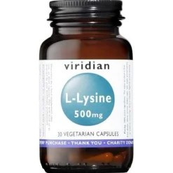 Viridian L-Lisina 500Mg 30Caps