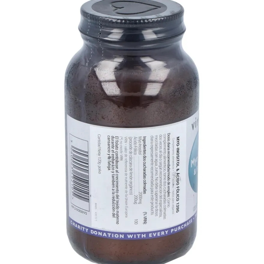 Viridian Myo Inositol Y Ácido Fólico 120G
