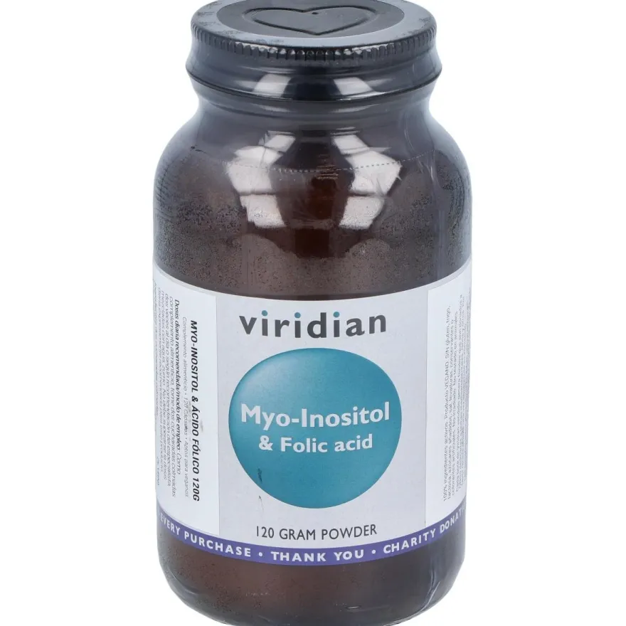 Viridian Myo Inositol Y Ácido Fólico 120G