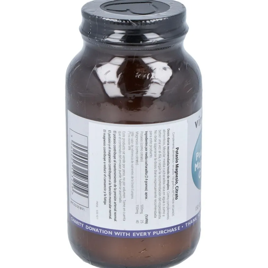 Viridian Potasio Magnesio Citrato Polvo 150G