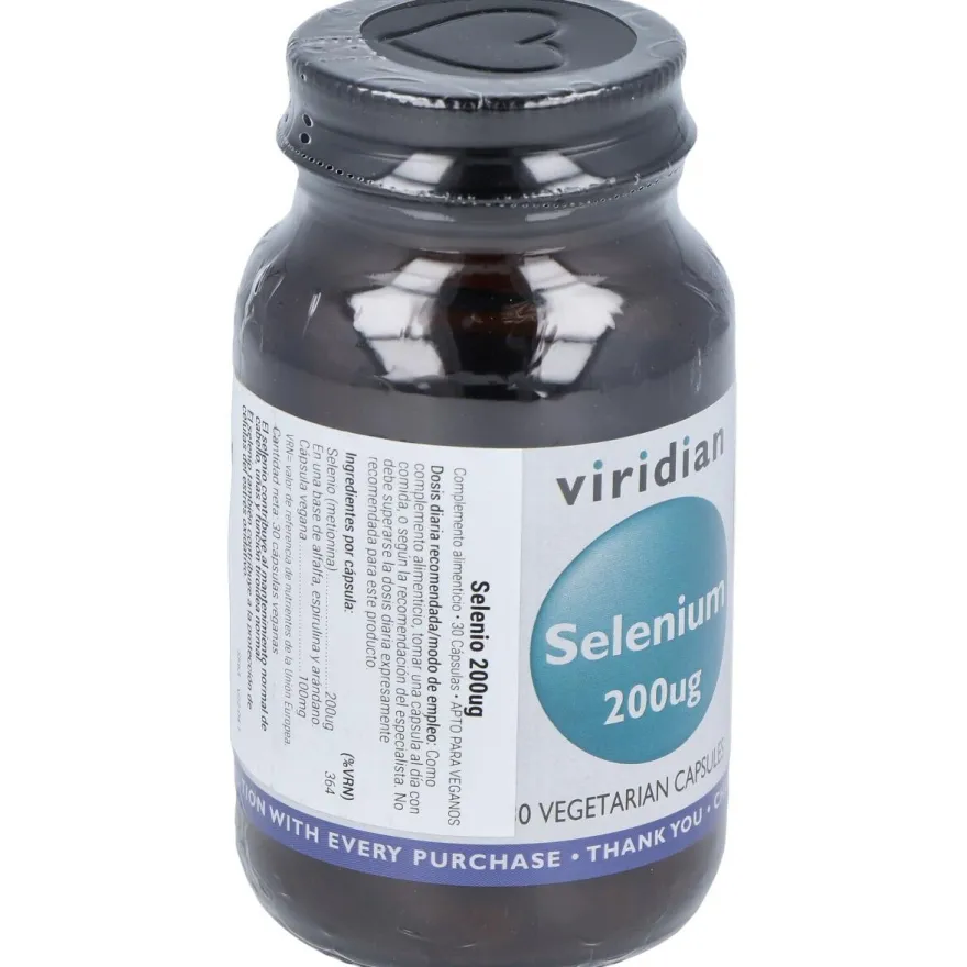 Viridian Selenio 200 Ug 30Cáps