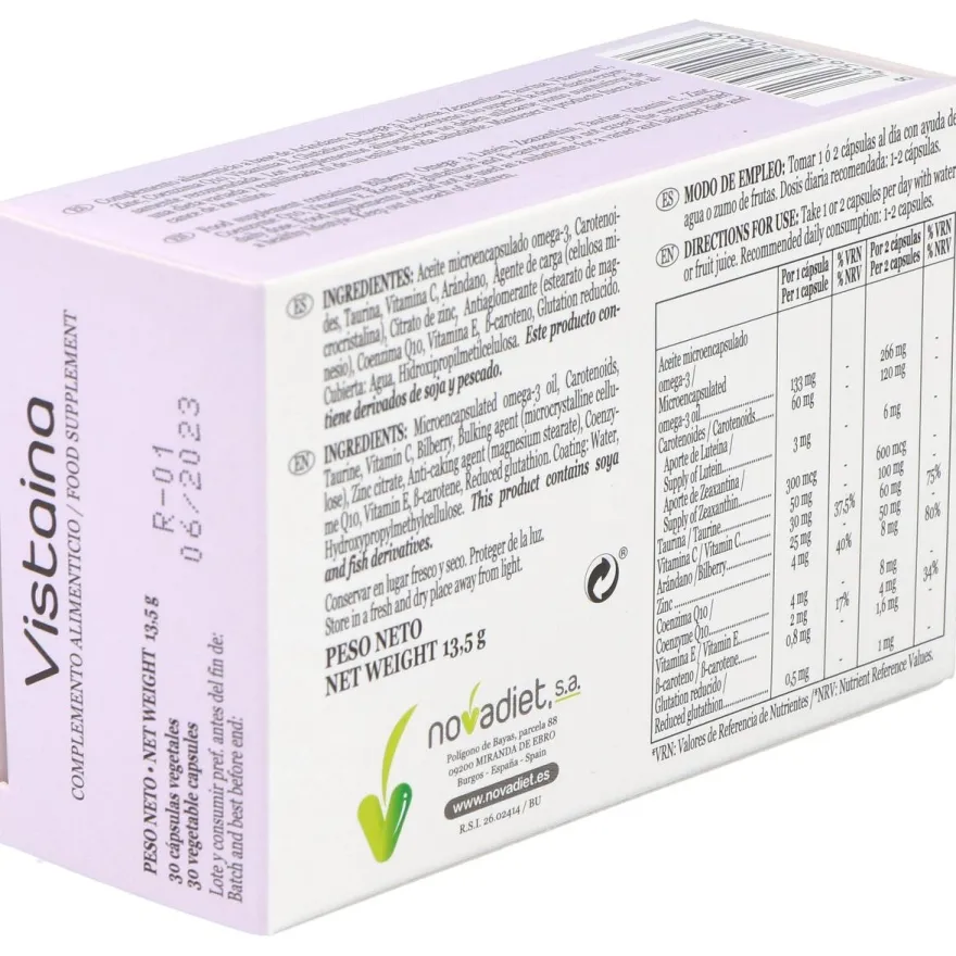 Vistaina 30 Vcaps - Novadiet