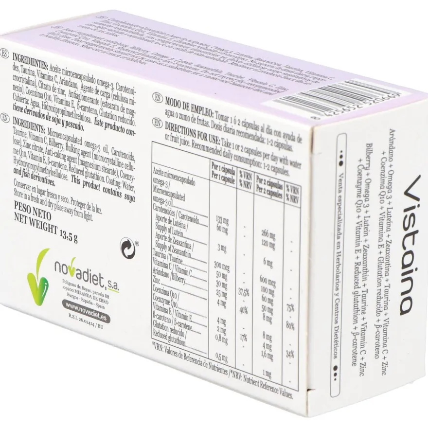 Vistaina 30 Vcaps - Novadiet