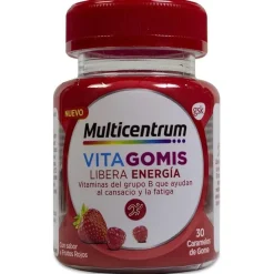 Vitagomis Energía Sabor Frutos Rojos, 30 Gominolas - Multicentrum
