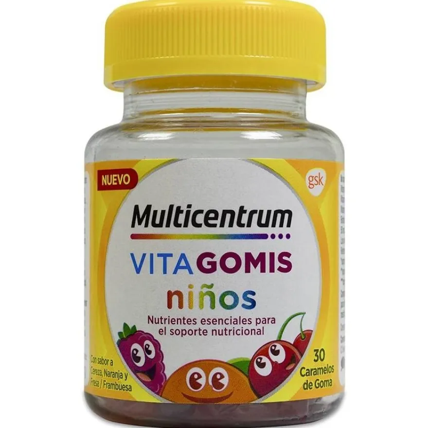 Vitagomis Niños Sabor Frutas, 30 Gominolas - Multicentrum