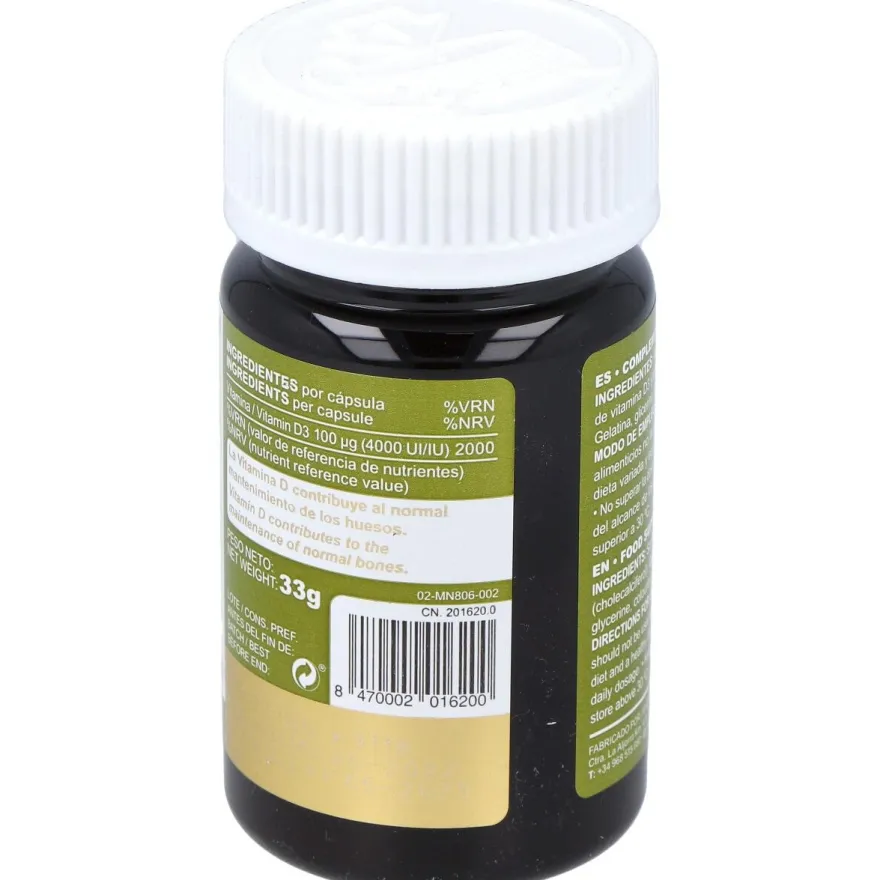 Vitahelp Vitamina D 4000 Ui en Cápsulas - Marnys