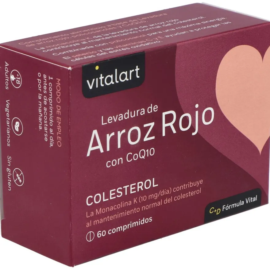 Vitalart Levadura De Arroz Rojo Con Q10 60Comp.
