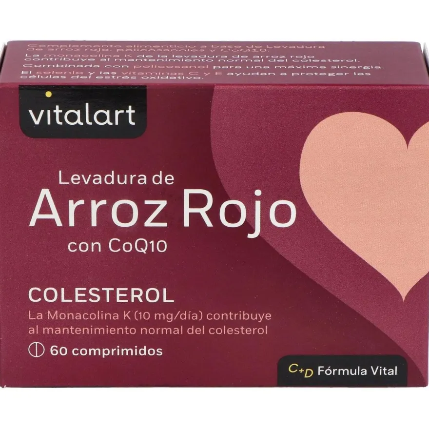 Vitalart Levadura De Arroz Rojo Con Q10 60Comp.