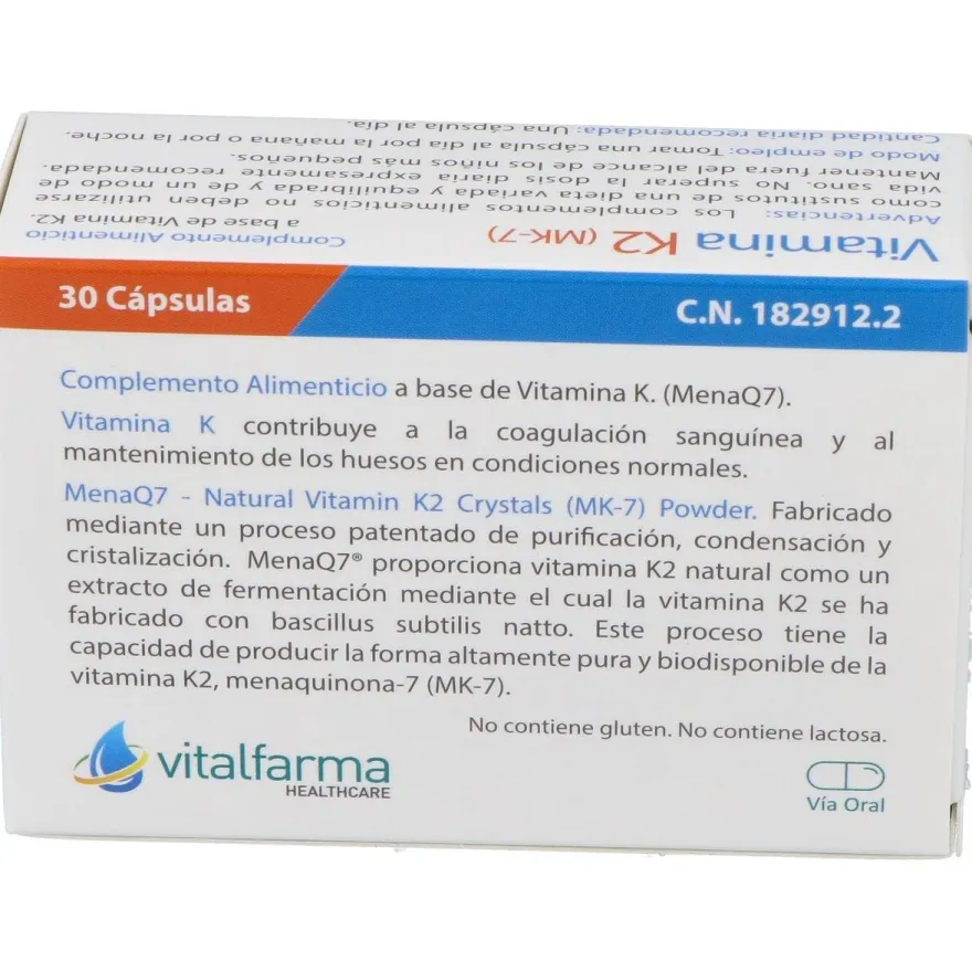 Vitalfarma Vitamina K2 135 Mcg 30 Capsulas