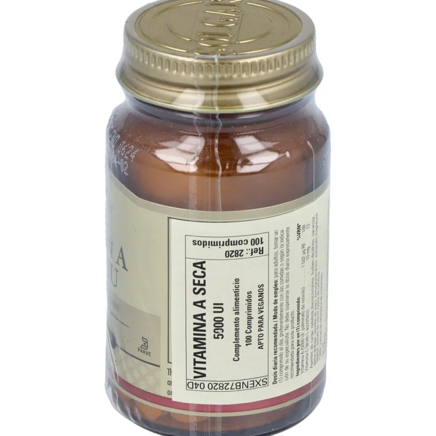Vitamina a Seca 5000ui 1500mcg 100comp - Solgar