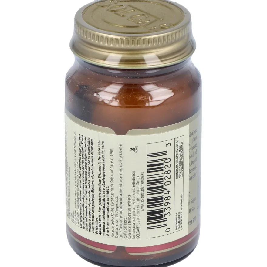 Vitamina a Seca 5000ui 1500mcg 100comp - Solgar