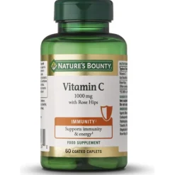 Vitamina C 1000 mg con Escaramujo 60 Cápsulas Recubiertas - Natures Bounty