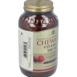 Vitamina C 500mg Masticable Sabor Arándano y Frambuesa 90comp - Solgar